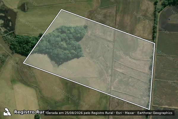 Imagem de satélite de Fazenda Esperança - Ricardo Hogetop - Parcela 5 em Sentinela do Sul - RS