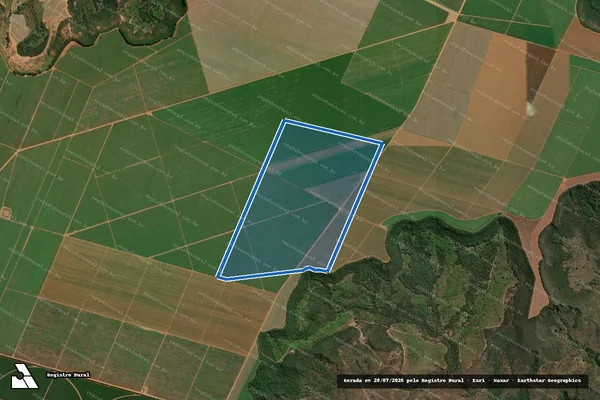 Imagem de satélite de FAZENDA CANAÃ E SÃO JUDAS TADEU - Gleba 10 em João Pinheiro - MG