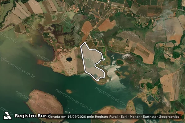 Imagem de satélite de Fazenda Águas Verdes - PARCELA 01 em Boa Esperança - MG