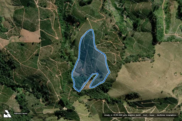 Imagem de satélite de Fazenda Alvorada - Fazenda Alvora - parte 3 em Lambari - MG