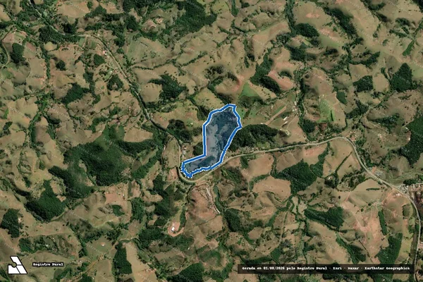 Imagem de satélite de Sitio Borda do Campo - Parcela 1 em Cunha - SP