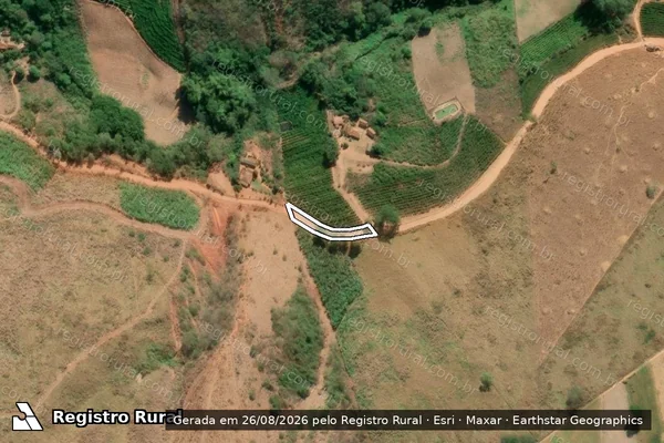 Imagem de satélite de SITIO TAQUARAL - Parte 3 ? Estrada Municipal em Laranja da Terra - ES