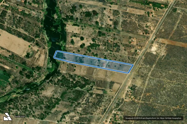 Imagem de satélite de Sitio Aroeira - Parte 1 em Mossoró - RN