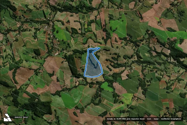Imagem de satélite de LOTE RURAL Nº60 GLEBA 221-SA - Lote Rural nº60 (1ºparte)gl 221-SA em Santo Antônio do Sudoeste - PR