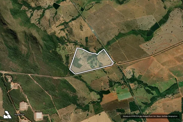 Imagem de satélite de FAZENDA SANTO ANTONIO DA PEDREIRA, TOMÉ PINTO OU MANGUEIRAL - GLEBA 01 em São Francisco de Goiás - GO