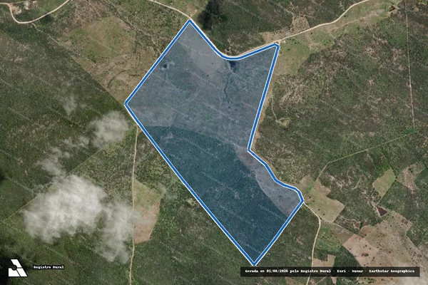Imagem de satélite de Fazenda Nossa Senhora dos Prazeres - Parte 1 em Belo Monte - AL