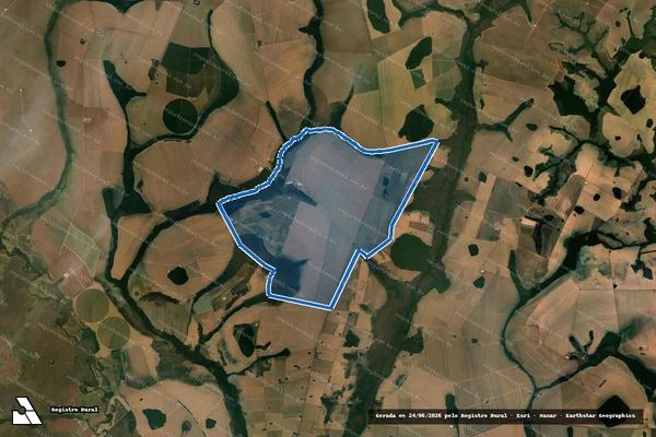 Imagem de satélite de FAZENDA SAO ROBERTO em Paraúna - GO