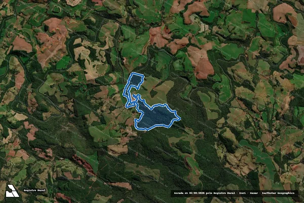 Imagem de satélite de Fazenda Paiol do Piquiry - Gleba A em Goioxim - PR