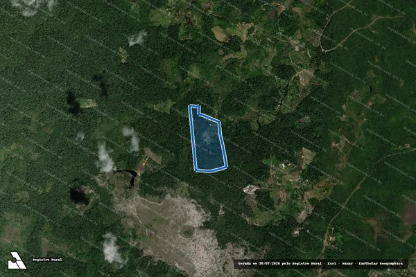 Imagem de satélite de Fazenda Vontade de Deus - Parte 1 em Itacaré - BA