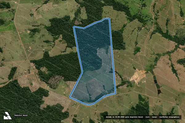 Imagem de satélite de Fazenda Novo Guaraci - Fazenda Novo Guaraci ? Gleba B em Brasiléia - AC