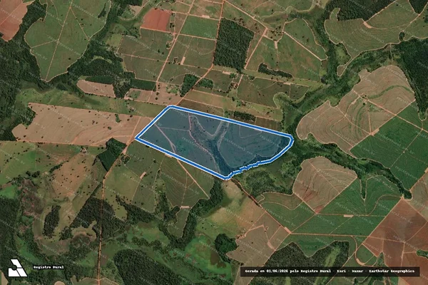 Imagem de satélite de Sitio Santo Antônio de Pádua - Sitio Santo Antônio de Padua em Cosmorama - SP