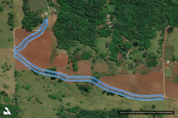 Imagem de satélite de P.A. JACUTINGA - Estrada Municipal - Parte 2 em São Miguel do Oeste - SC