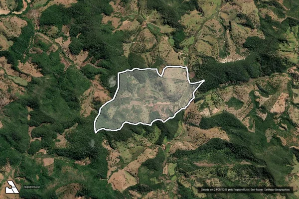 Imagem de satélite de Fazenda Pinheiro / Córrego do Maia - Parte 1 em Sabinópolis - MG