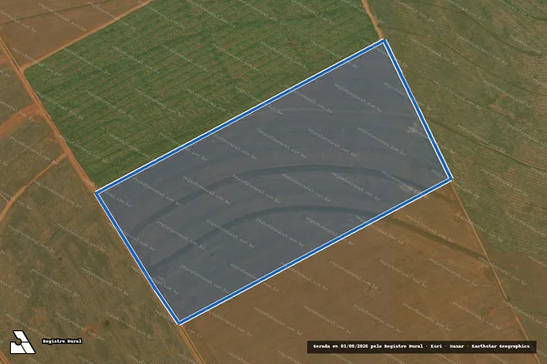 Imagem de satélite de Estancia Agropecuaria Santa Maria - MAT 44127 em Sabino - SP