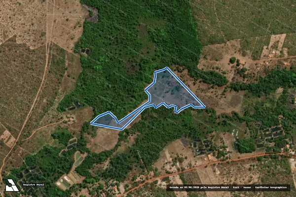 Imagem de satélite de FAZENDA CANTO DOS CABOCLOS / Gleba E em Fortaleza dos Nogueiras - MA