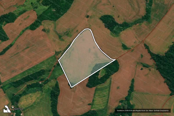 Imagem de satélite de Parte Lote n° 134, Gleba n° 5, Colônia Salmoura - Lote n° 134B em São João - PR