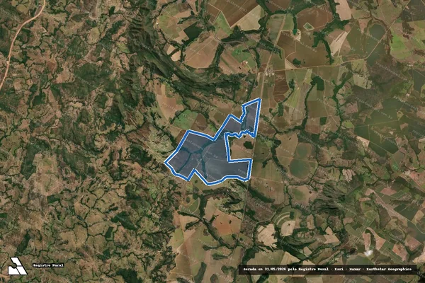 Imagem de satélite de FAZENDA PANORAMA - Área 01 em Campinorte - GO