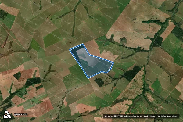 Imagem de satélite de FAZENDA PÁU D ALHO - GLEBA 1 - PARTE 1 em Pompéia - SP