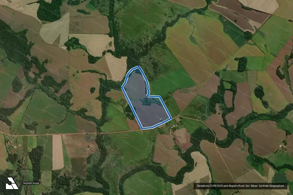 Imagem de satélite de Fazenda São Pedro ? Gleba 5 - Parte 1 em São Miguel das Missões - RS
