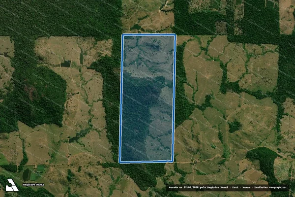 Imagem de satélite de LOTE 14 - GLEBA 17 - P.A.D. BURAREIRO - Parte 1 em Cacaulândia - RO