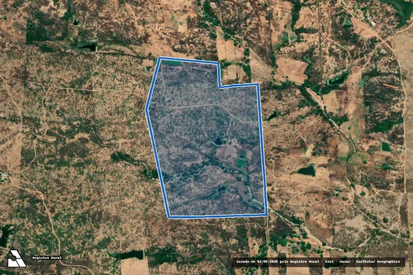 Imagem de satélite de SÍTIO TIRADA E CABAÇAS - Parte 1 em Santa Teresinha - PB