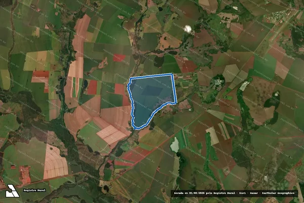Imagem de satélite de Fazenda Jatehycaa - Parte 3 em Dourados - MS