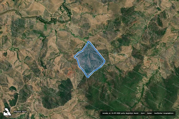 Imagem de satélite de FAZENDA SAMPAIO - Gleba 02 em Tarumirim - MG