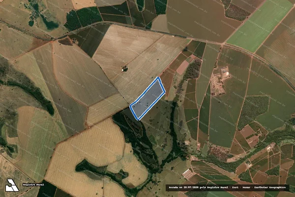 Imagem de satélite de Fazenda Fazenda Duas Pontes, Boa Esperança e Cunhas - Parcela 1 em Araguari - MG
