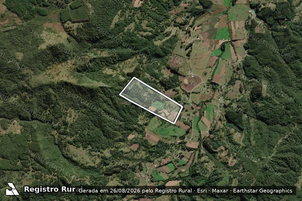 Imagem de satélite de Fazenda Campinas - . em Bocaina do Sul - SC