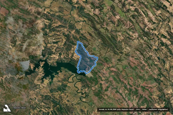 Imagem de satélite de Fazenda ´JARDIM` e ´FARTURA` - Gleba 01 em Unaí - MG