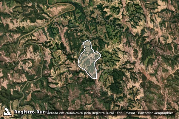 Imagem de satélite de FAZENDA SÃO FÉLIX - Gleba 02 em Tiros - MG