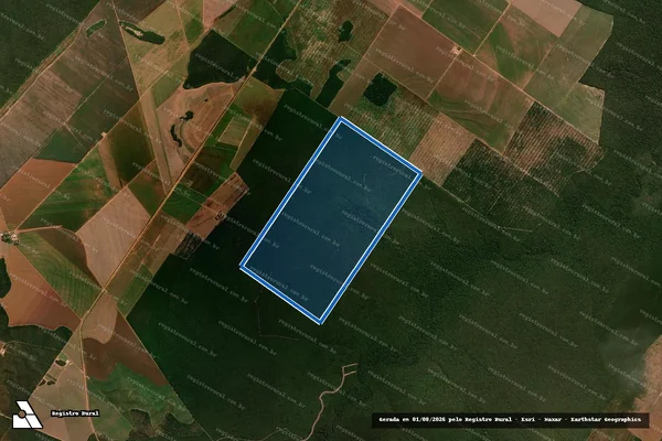 Imagem de satélite de FAZENDA LILIANE II em São José do Rio Claro - MT