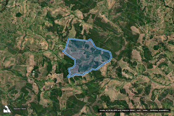 Imagem de satélite de FAZENDA JUREMA - Parte 1 em Águas Formosas - MG