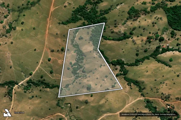 Imagem de satélite de FAZENDA MATA DA BAUNILHA, RIBEIRÃO CAIMAR E RIBEIRÃO LARANJINHA - Gleba 08 em Nova América - GO