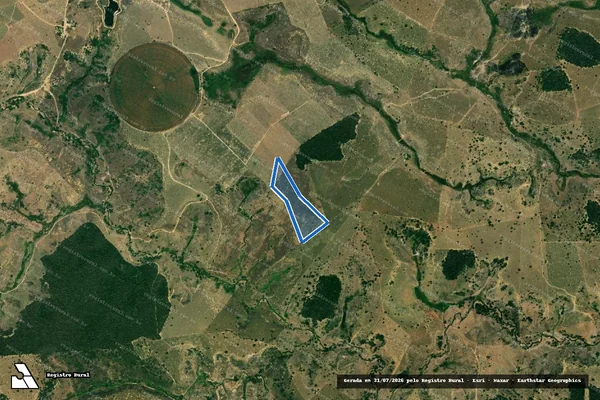Imagem de satélite de FAZENDA VENEZA - MATRICULA 7981 em Nanuque - MG