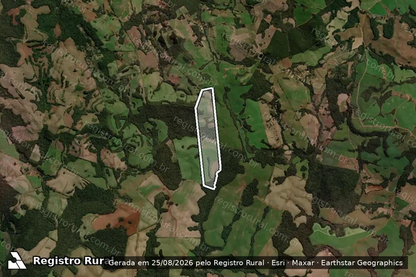 Imagem de satélite de FAZENDA RODEIO - FAZENDA RODEIO ? MATRÍCULA 15498 em Guarapuava - PR