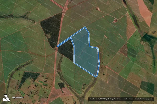 Imagem de satélite de Fazenda Barreiro ?Novo Mundo? - Parte 1 em Limeira do Oeste - MG