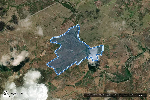 Imagem de satélite de FAZENDA TRÊS MENINOS - FAZENDA TRÊS MENINOS em Rafael Jambeiro - BA