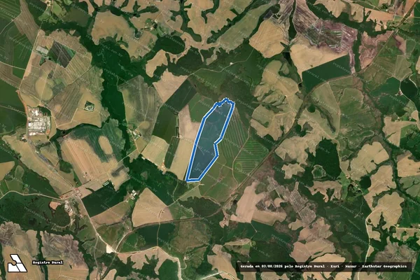 Imagem de satélite de Fazenda Santa Cruz ? Gleba 3-B - Única em Castro - PR