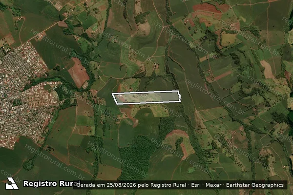 Imagem de satélite de SITIO PELLOGIA - Matrícula 1.663 em São João do Ivaí - PR