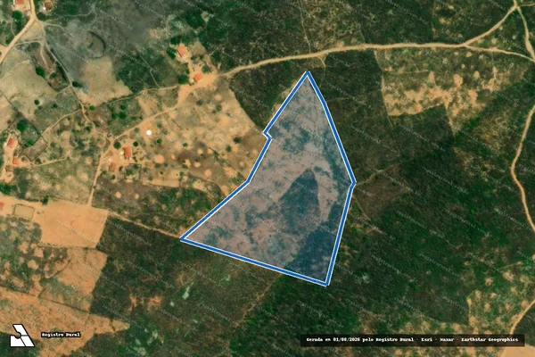 Imagem de satélite de SITIO CANASTRA ? LOTE 1264 - Parte 1 em Pereiro - CE
