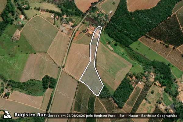 Imagem de satélite de Fazenda Ribeirão São Pedro - Parcela 1 em Boa Esperança - MG