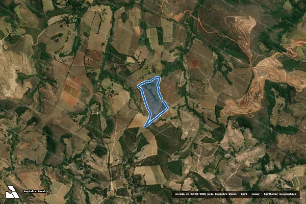 Imagem de satélite de Fazenda Ouro Fino - PARTE 1 em Passa Tempo - MG