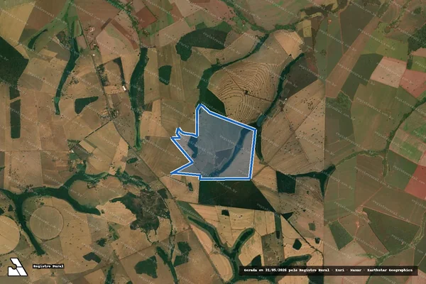 Imagem de satélite de FAZENDA GALILEIA - 001 em Capinópolis - MG