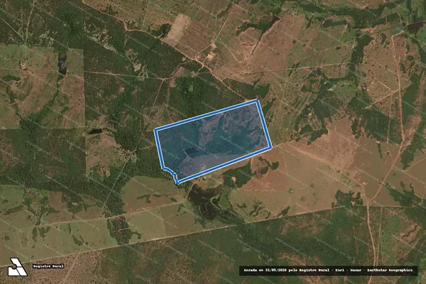 Imagem de satélite de FAZENDA PONTAL DAS ESTRELAS- Parte do Lote 02, do Loteamento Três Barreiras, 2ª Etapa, Fl. E - 001 em Araguaçu - TO