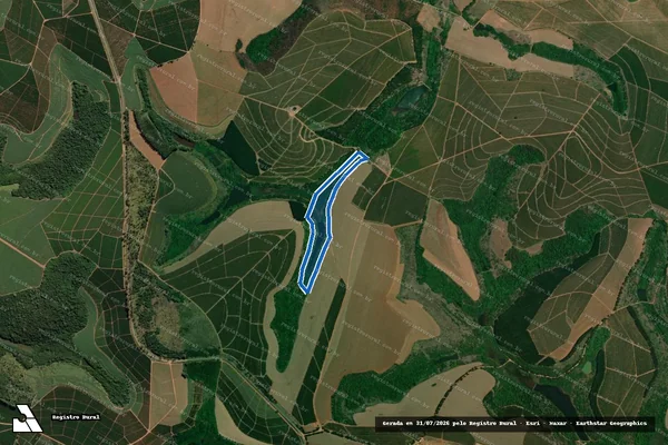 Imagem de satélite de FAZENDA CAPOEIRINHA - Parcela 1 em Alfenas - MG