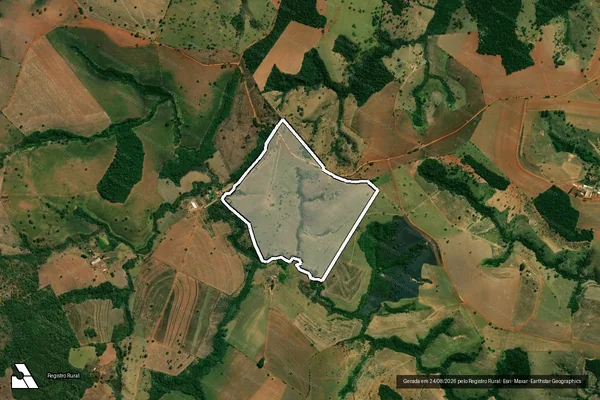Imagem de satélite de Fazenda Fortaleza do Pedro Alves, Fortaleza e Salitre - Parte 1 em Cruzeiro da Fortaleza - MG