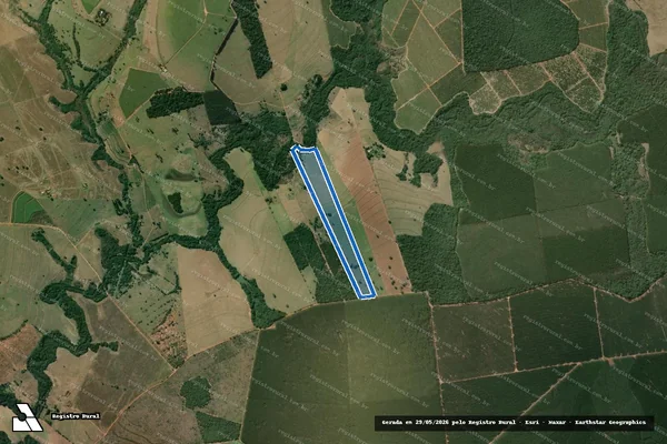 Imagem de satélite de Fazenda Villa Flor - Gleba 01 em Agudos - SP