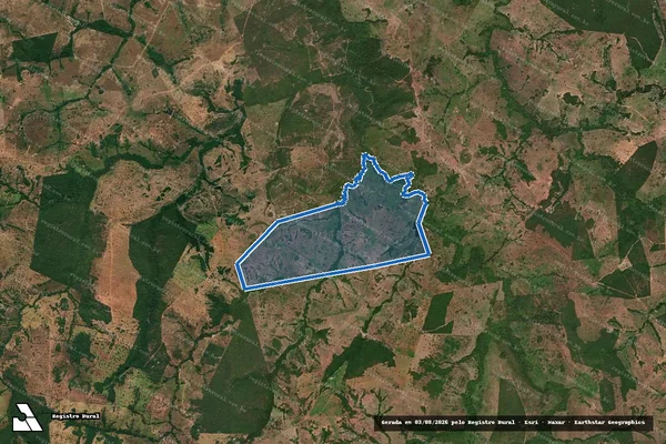 Imagem de satélite de Fazenda Recreio em Amaralina - GO