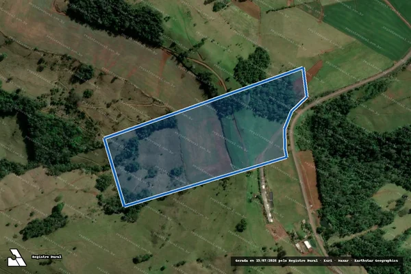 Imagem de satélite de PARTE DO LOTE RURAL Nº 446 - PARTE DO LOTE RURAL Nº 446-A em Aratiba - RS